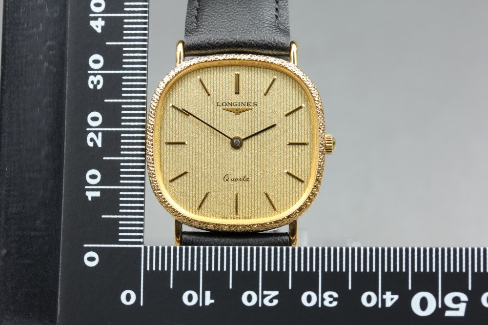 Near MINT LONGINES 978 3253 Gold Quartz 30.4mm Men's Watch
