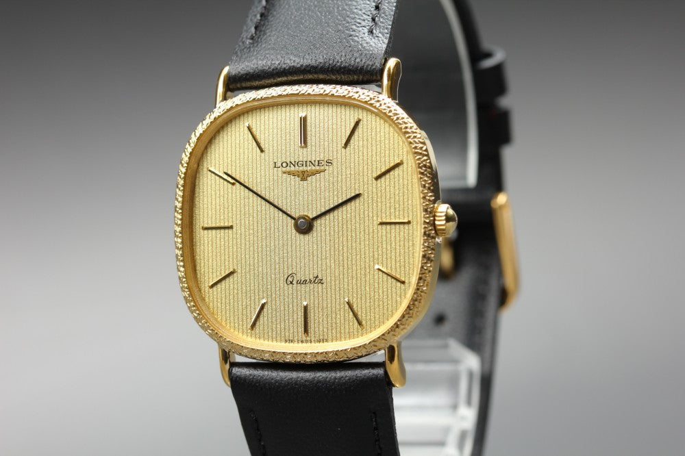 Near MINT LONGINES 978 3253 Gold Quartz 30.4mm Men's Watch