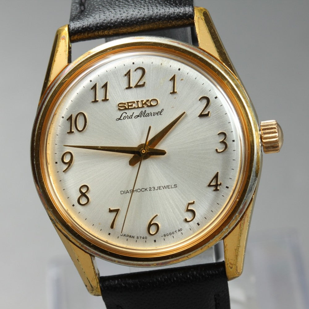 SEIKO Lord Marvel 5740-8000 Silver Auto 34.3mm Men's Watch 1966