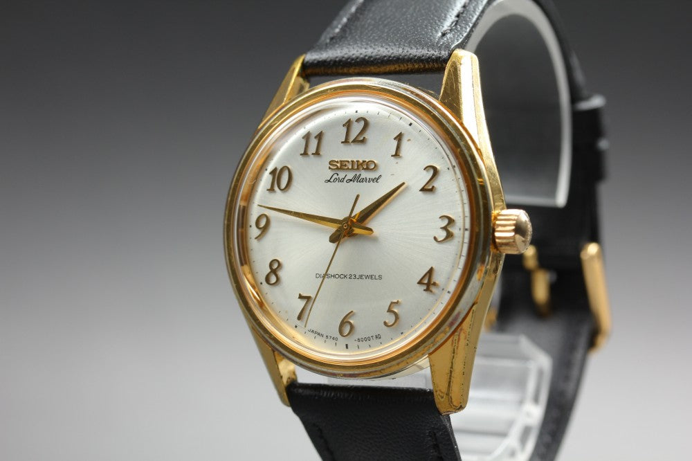 SEIKO Lord Marvel 5740-8000 Silver Auto 34.3mm Men's Watch 1966