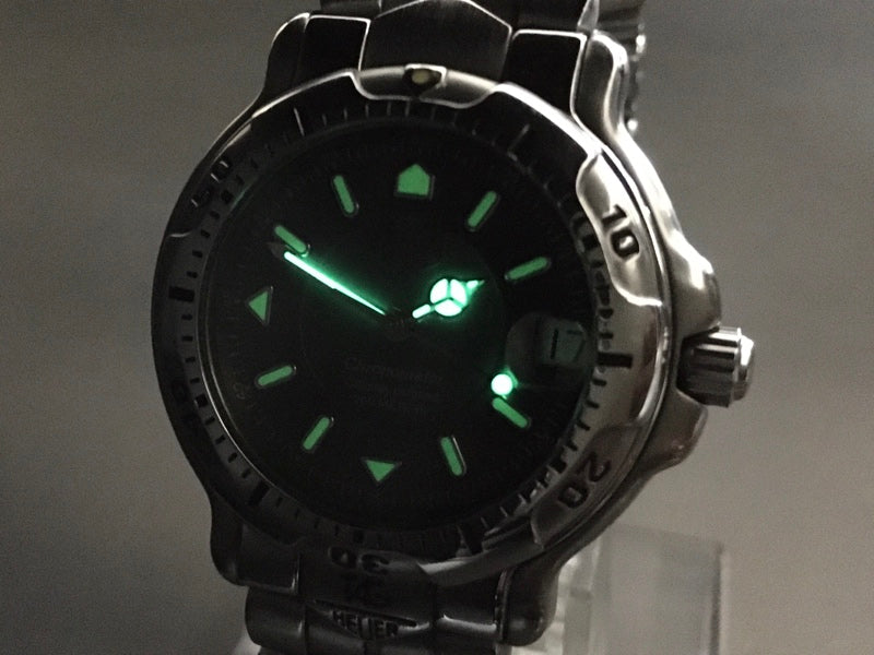 Near MINT TAG Heuer 6000 Professional WH5212-K1 Grey Auto 34mm Men's Watch