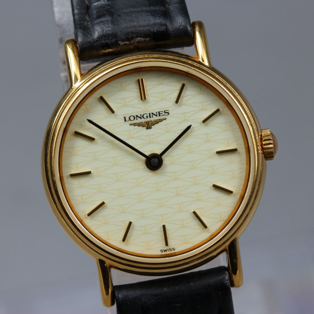 Near MINT LONGINES Grand Classic L4.137.2 Quartz 22.7mm Ladies Watch