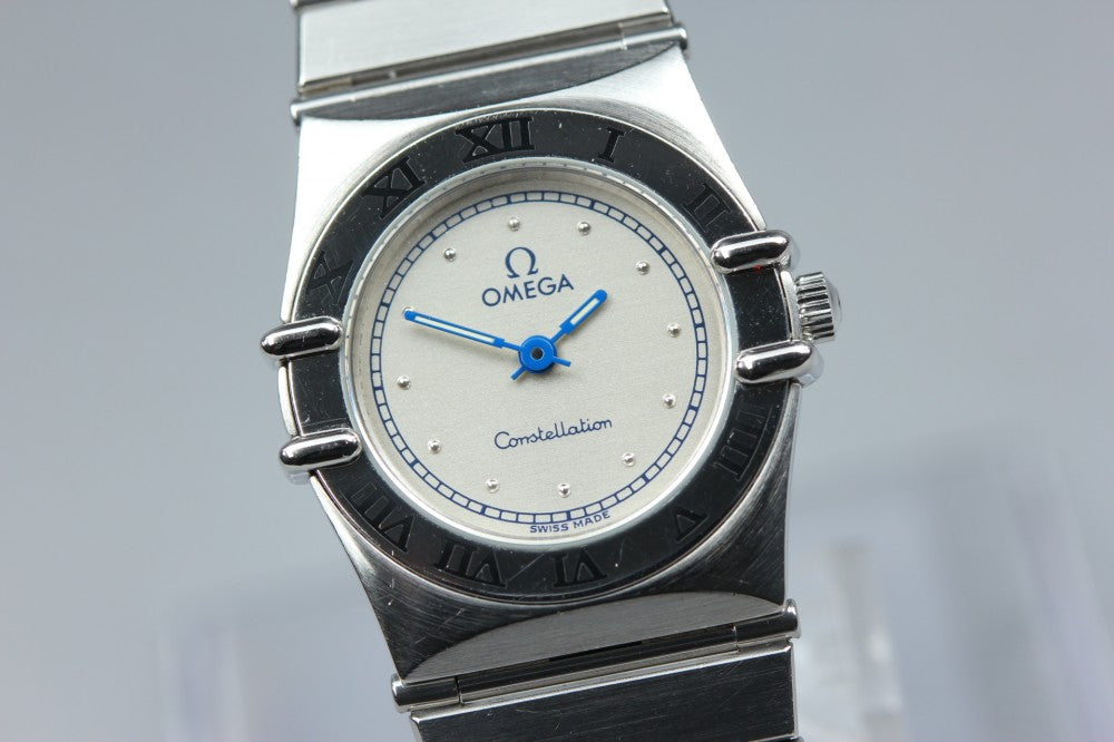 Near MINT OMEGA Constellation 795.1080.1 Cal.1456 Silver Quartz 22.5mm Ladies Watch