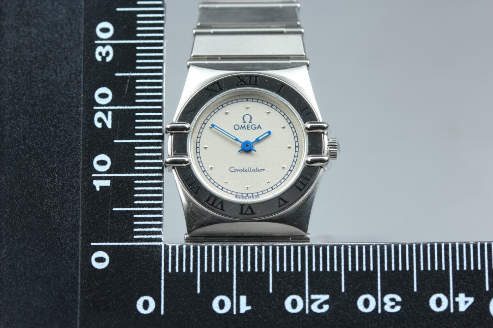 Near MINT OMEGA Constellation 795.1080.1 Cal.1456 Silver Quartz 22.5mm Ladies Watch