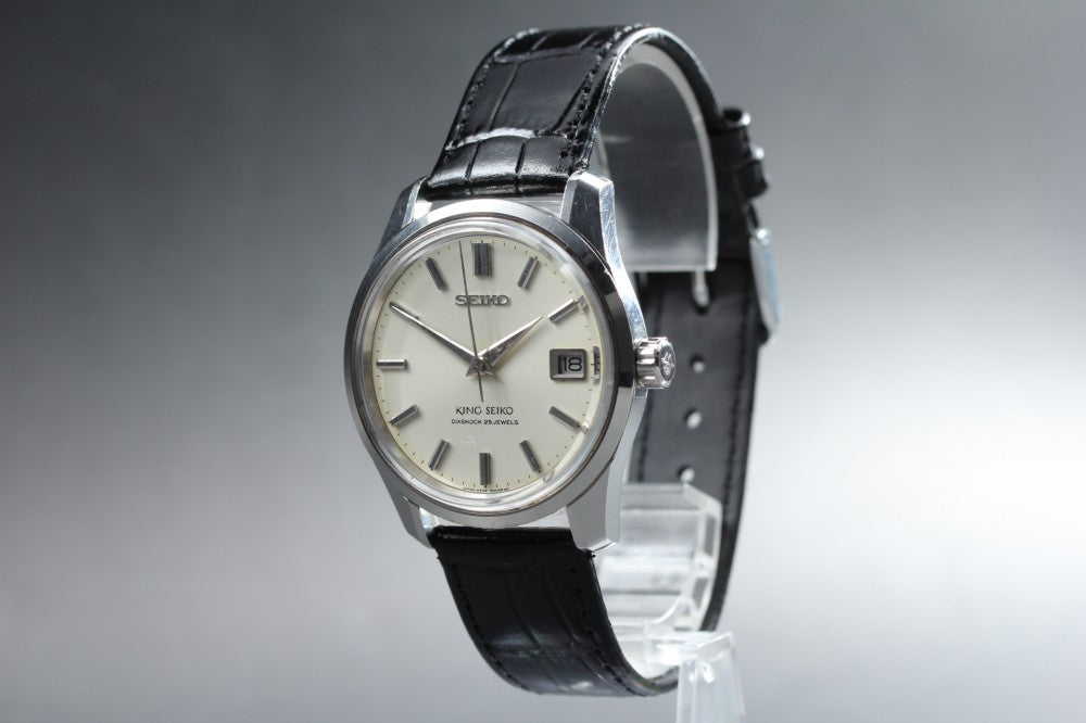 Near MINT SEIKO King Seiko 4402-8000 Silver Auto 35mm Men's Watch 1966