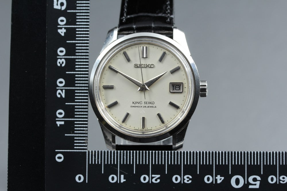 Near MINT SEIKO King Seiko 4402-8000 Silver Auto 35mm Men's Watch 1966