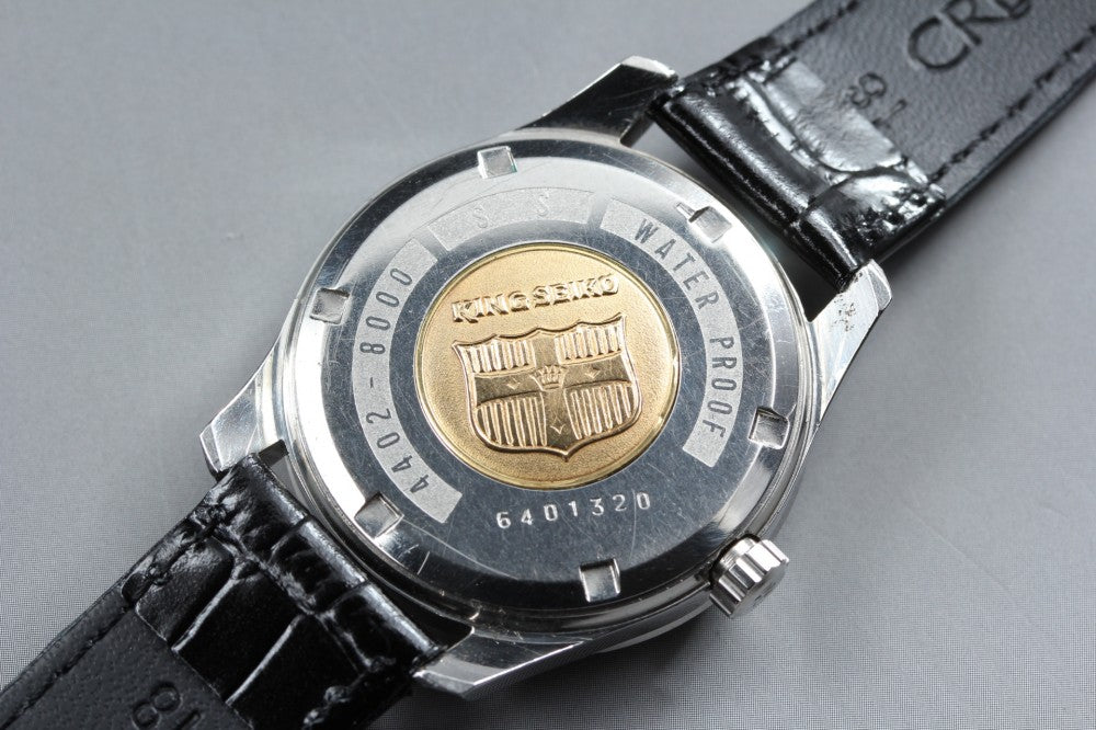 Near MINT SEIKO King Seiko 4402-8000 Silver Auto 35mm Men's Watch 1966