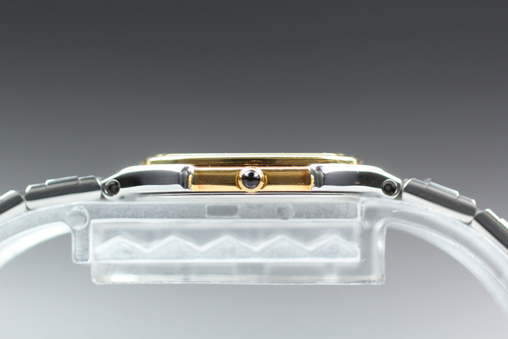 Near MINT SEIKO Credor 5A70-5010 Silver/Gold Quartz 19mm Ladies Watch 1997