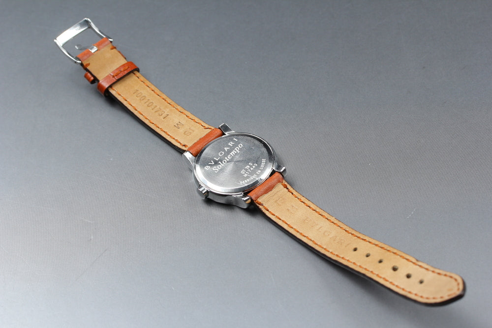 Near MINT BVLGARI Solo Tempo ST29S Quartz 28.6mm Ladies Watch