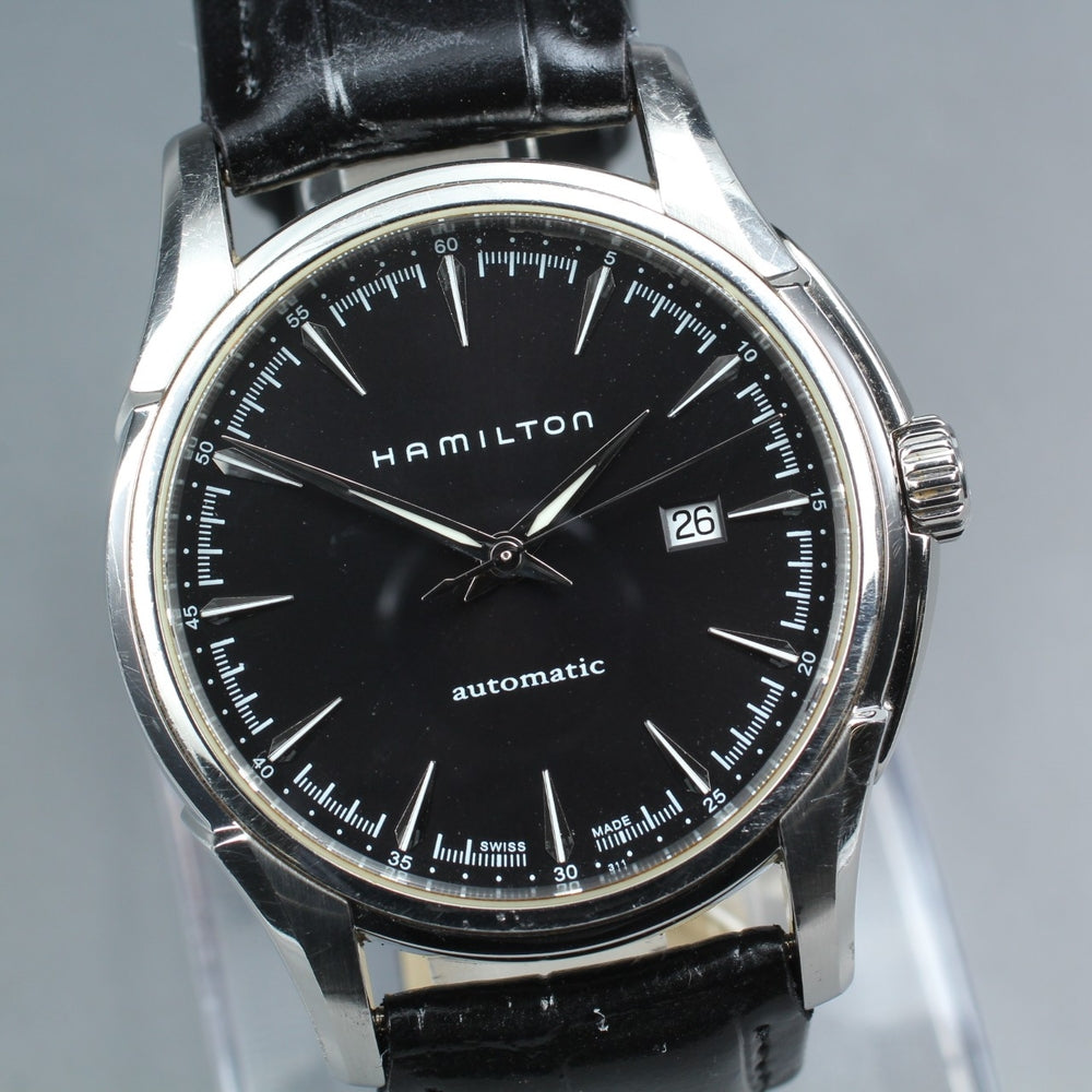 Near MINT HAMILTON Jazzmaster H327150 Black Auto 41.7mm Men's Watch