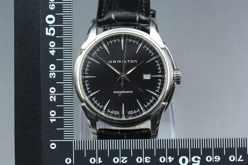 Near MINT HAMILTON Jazzmaster H327150 Black Auto 41.7mm Men's Watch