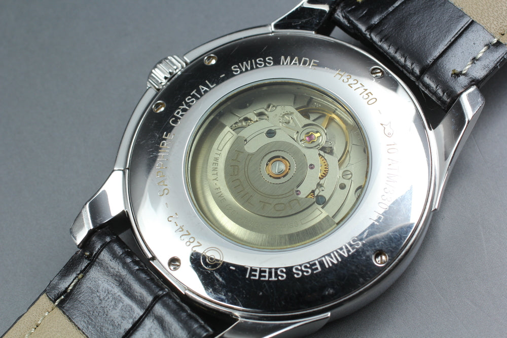 Near MINT HAMILTON Jazzmaster H327150 Black Auto 41.7mm Men's Watch
