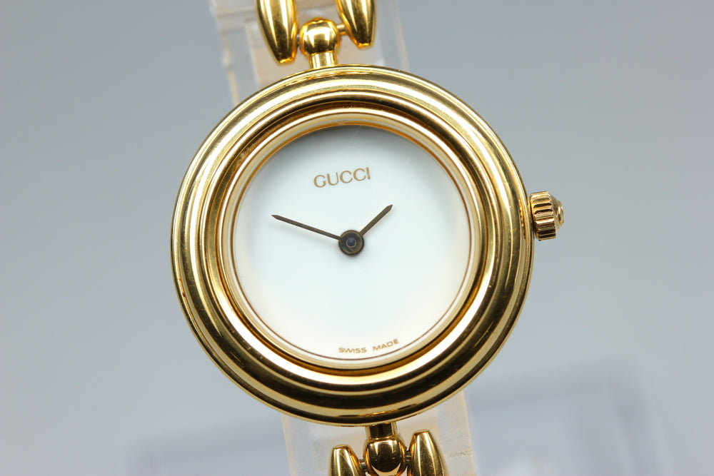 GUCCI 11/12.2 White Quartz 25.3mm Ladies Watch
