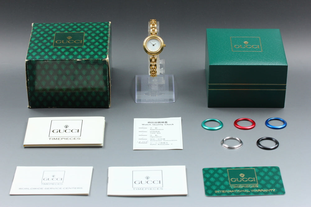 GUCCI 11/12.2 White Quartz 25.3mm Ladies Watch
