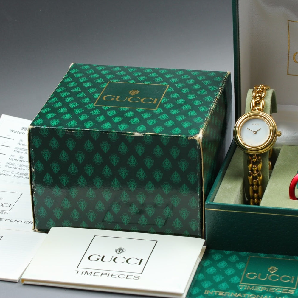 GUCCI 11/12.2 White Quartz 25.3mm Ladies Watch