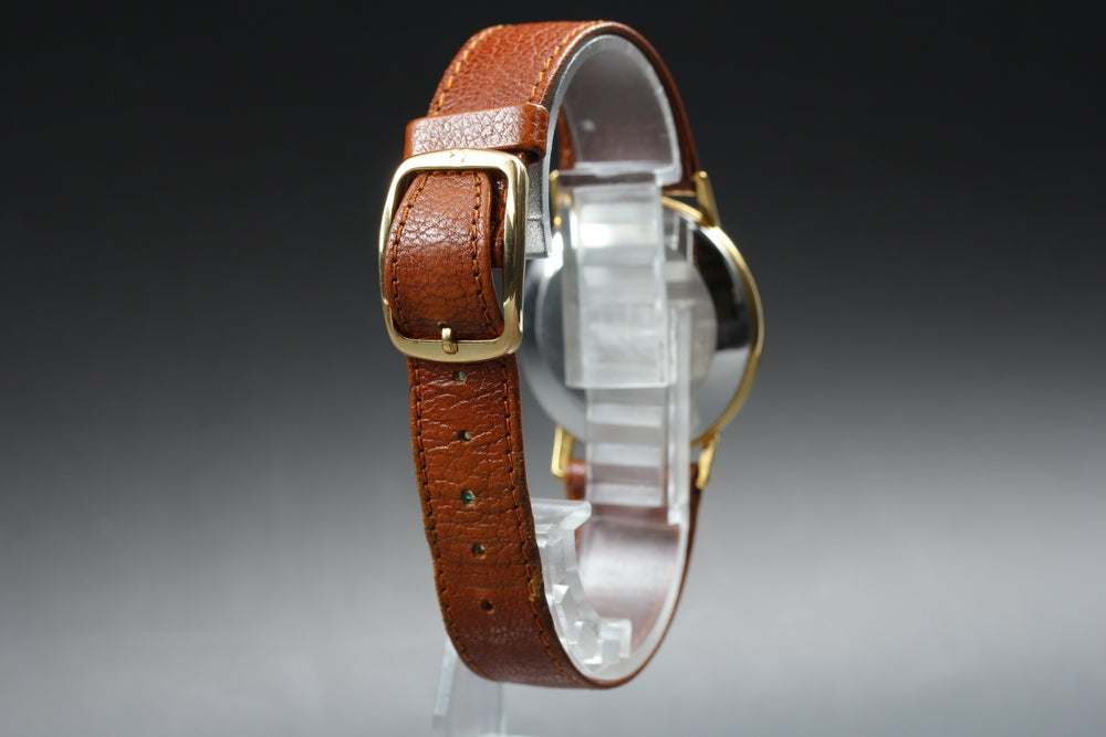 Near MINT OMEGA De Ville 191.0092 Cal.1351 Gold Quartz 33mm Men's Watch