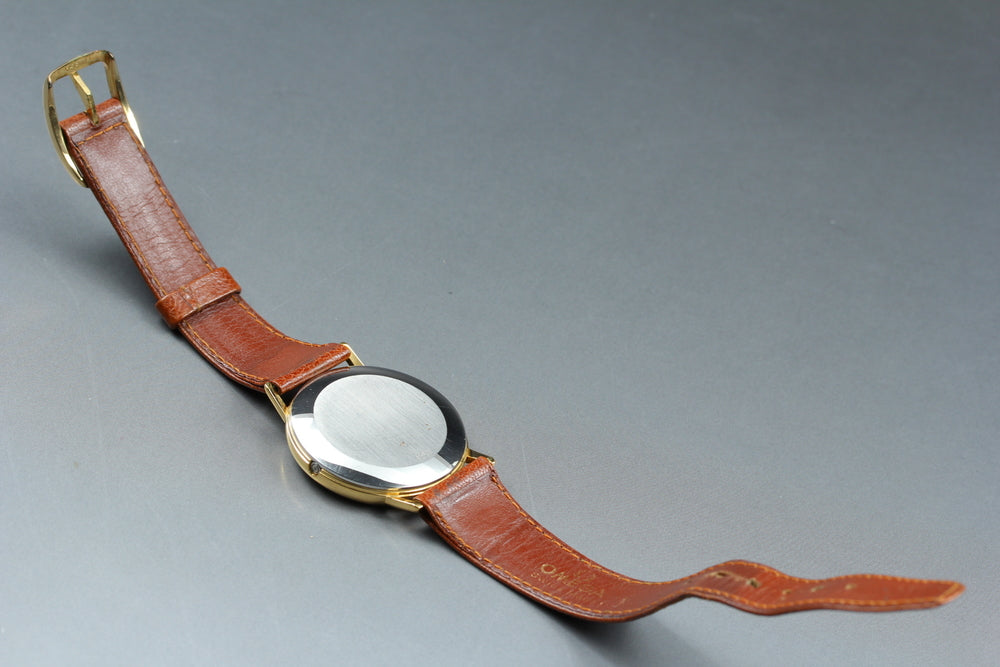 Near MINT OMEGA De Ville 191.0092 Cal.1351 Gold Quartz 33mm Men's Watch