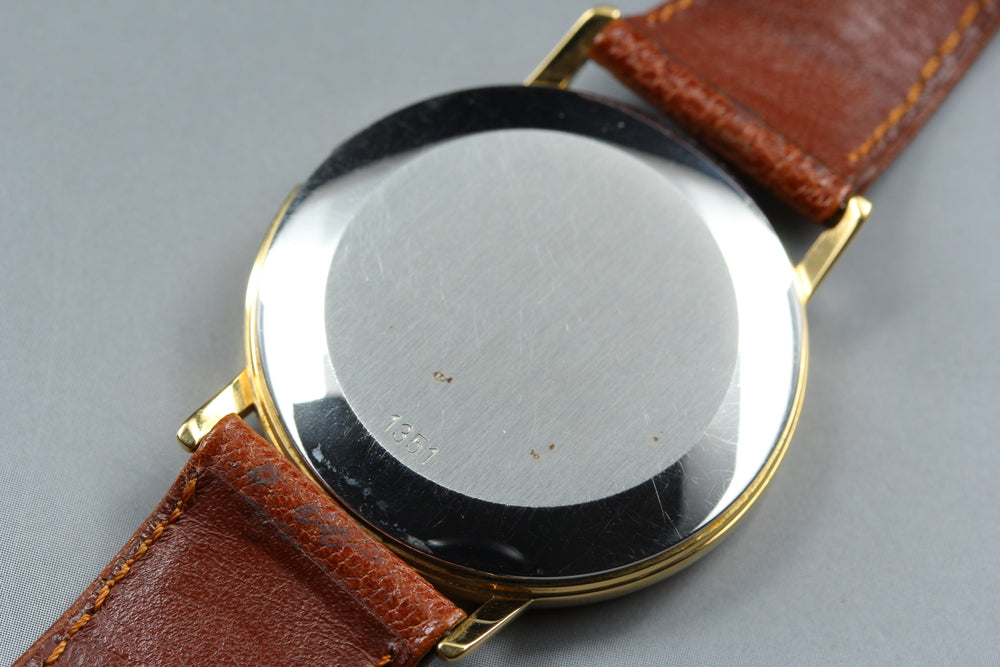 Near MINT OMEGA De Ville 191.0092 Cal.1351 Gold Quartz 33mm Men's Watch