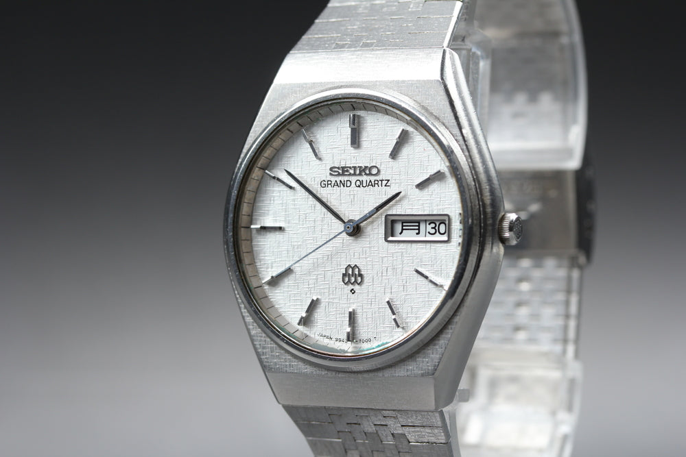 SEIKO Grand Quartz 9943-7000 Silver Quartz 35mm Men's Watch 1976