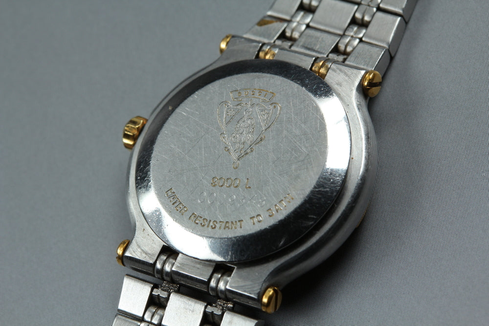 Near MINT GUCCI 9000L Gold Quartz 24.6mm Ladies Watch