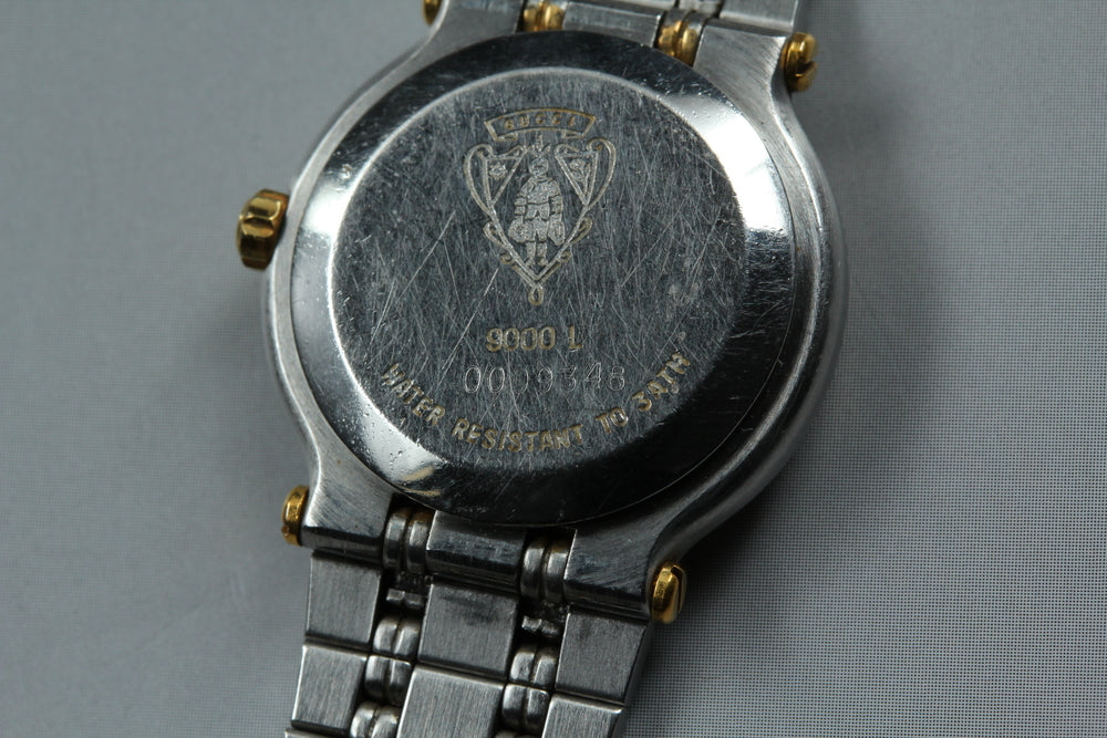 Near MINT GUCCI 9000L Gold Quartz 24.6mm Ladies Watch