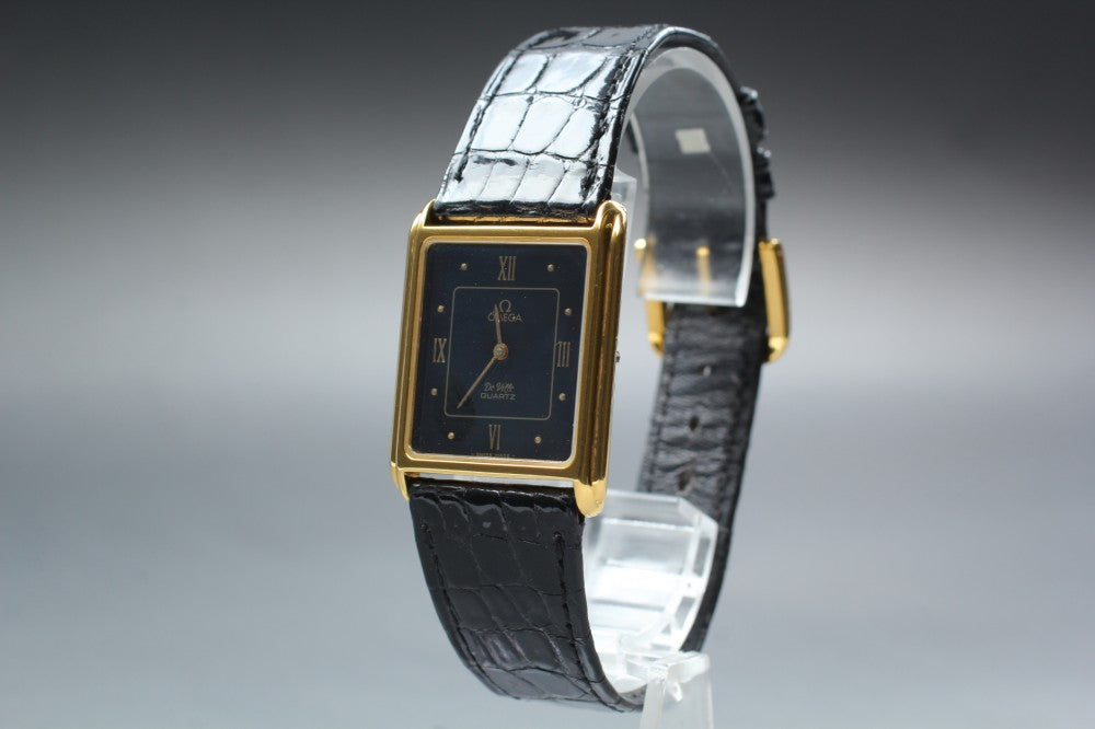 OMEGA De Ville Cal.1365 Black Quartz 25.4mm Men's Watch
