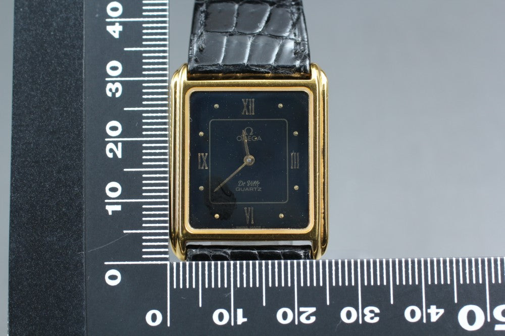 OMEGA De Ville Cal.1365 Black Quartz 25.4mm Men's Watch