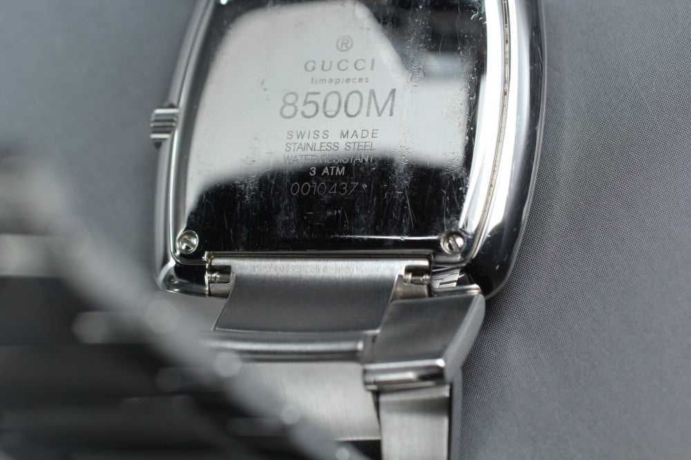 Near MINT GUCCI 8500M Black Quartz 34mm Men's Watch