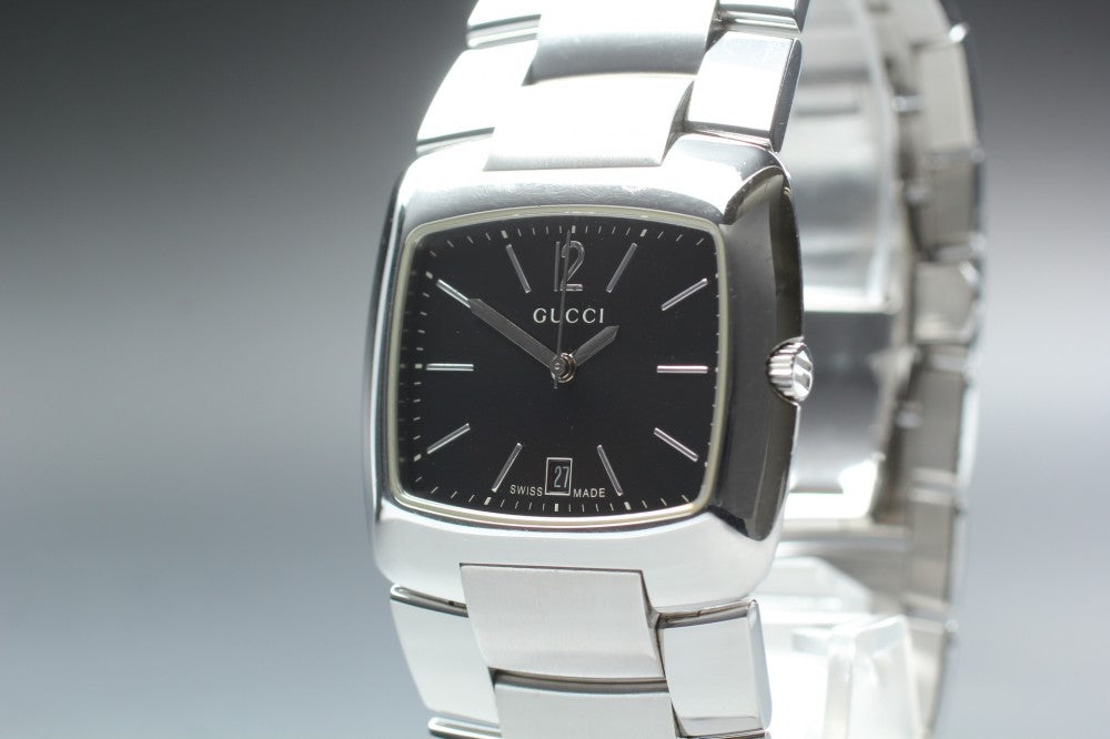 Near MINT GUCCI 8500M Black Quartz 34mm Men's Watch