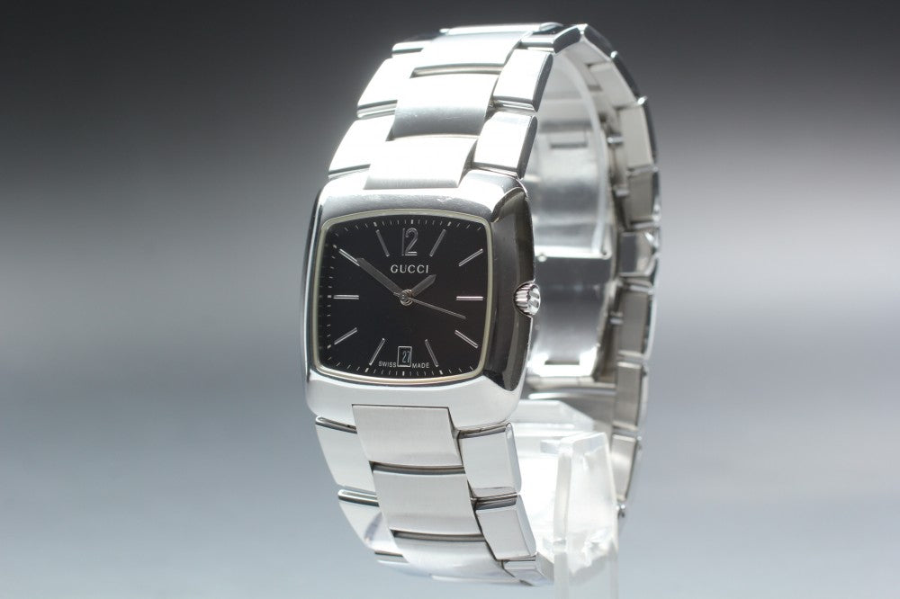 Near MINT GUCCI 8500M Black Quartz 34mm Men's Watch