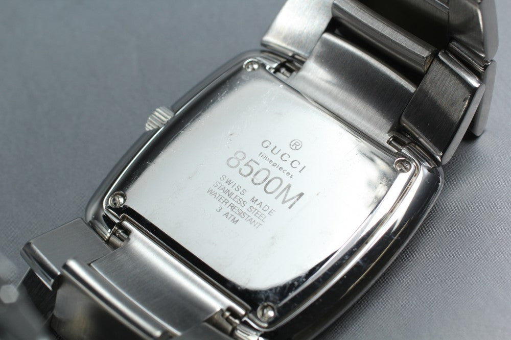 Near MINT GUCCI 8500M Black Quartz 34mm Men's Watch