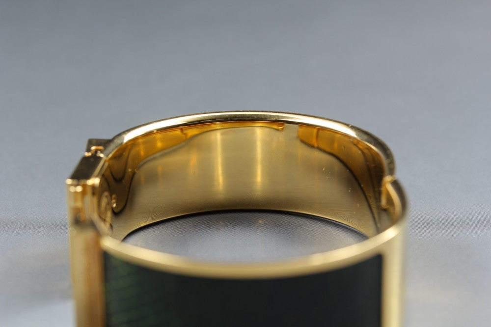 Near MINT HERMES Loquet L01.201 Gold Quartz 19mm Ladies Watch
