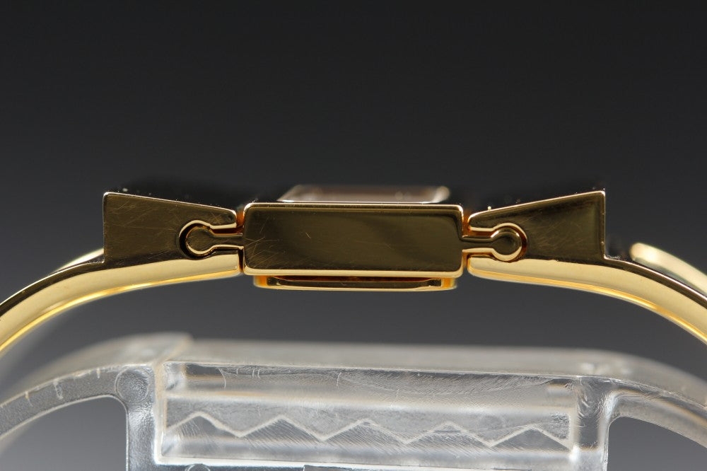 Near MINT HERMES Loquet L01.201 Gold Quartz 19mm Ladies Watch