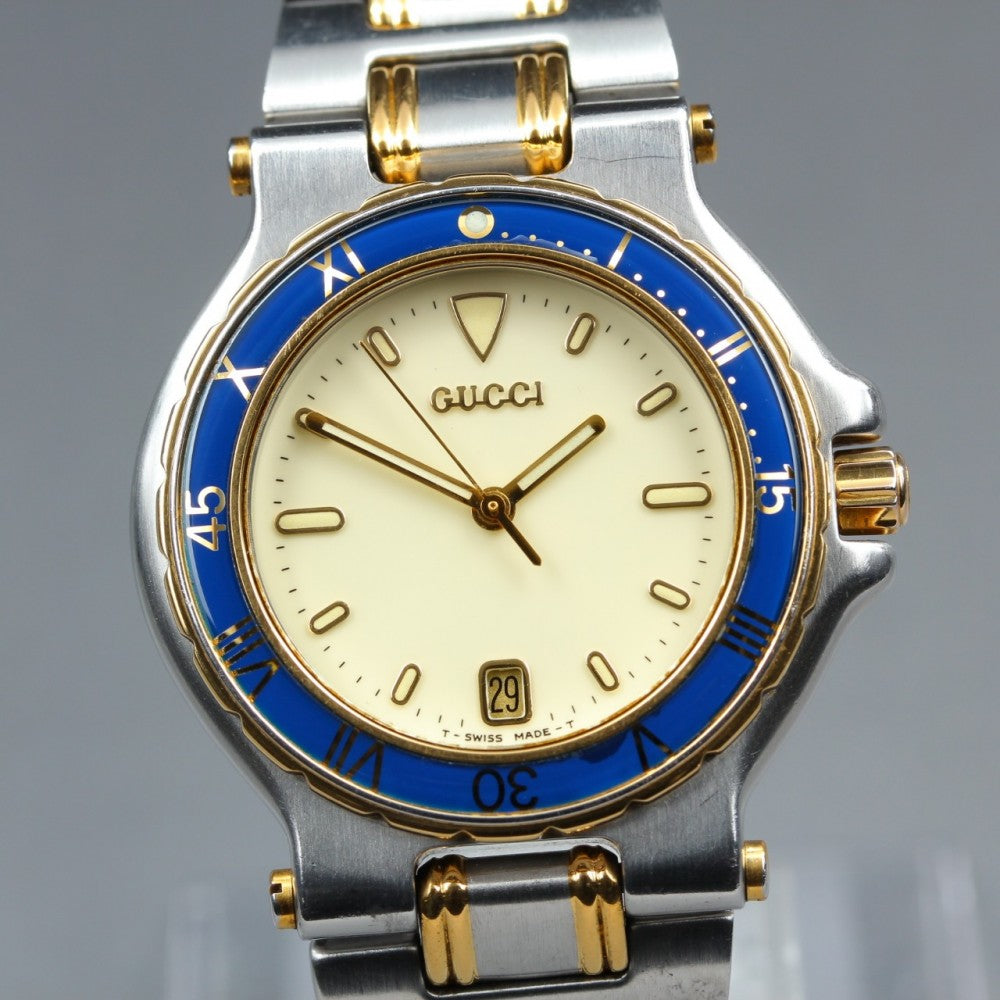 Near MINT GUCCI 9700M Quartz 36mm Men's Watch