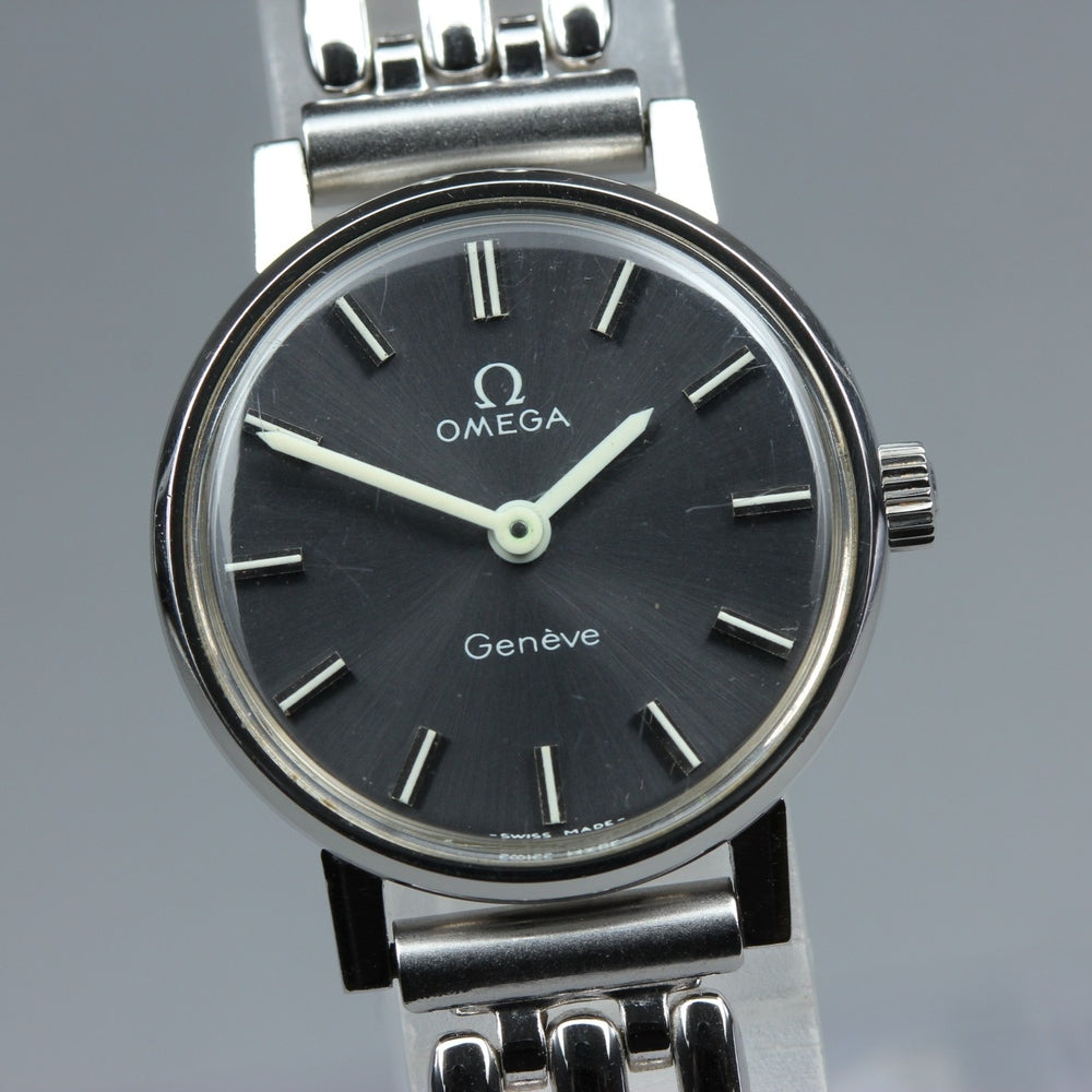 Near MINT OMEGA Geneve 511.457 Cal.625 Grey Manual 23mm Ladies Watch 1973