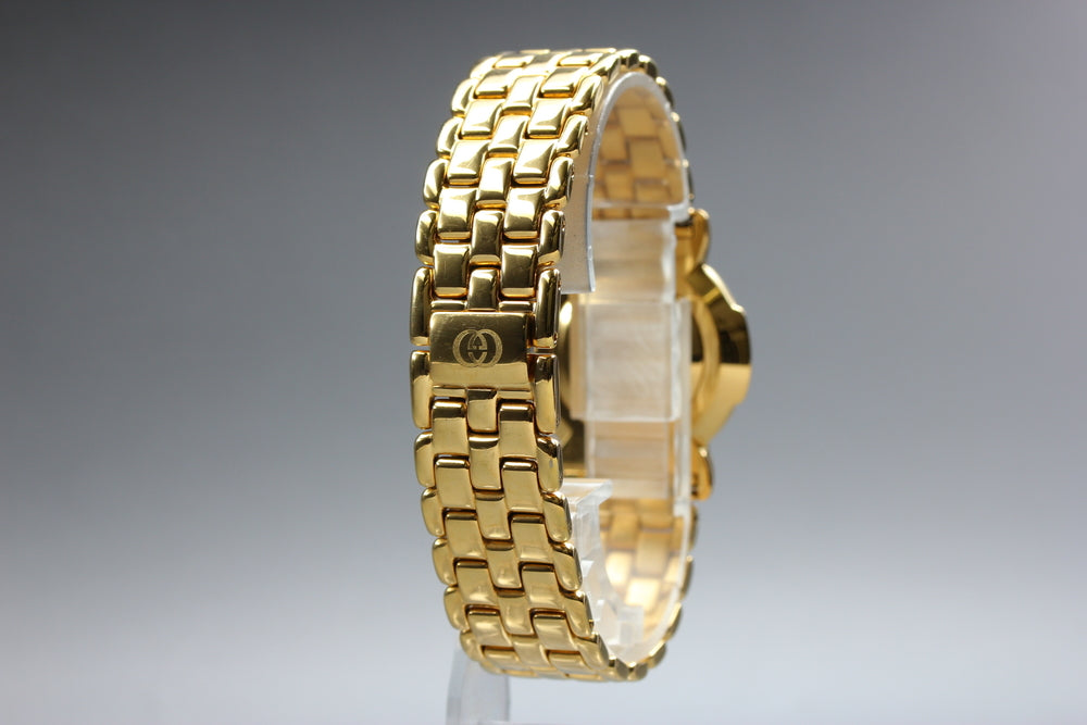 Near MINT GUCCI 3400M Gold Quartz 30mm Men's Watch