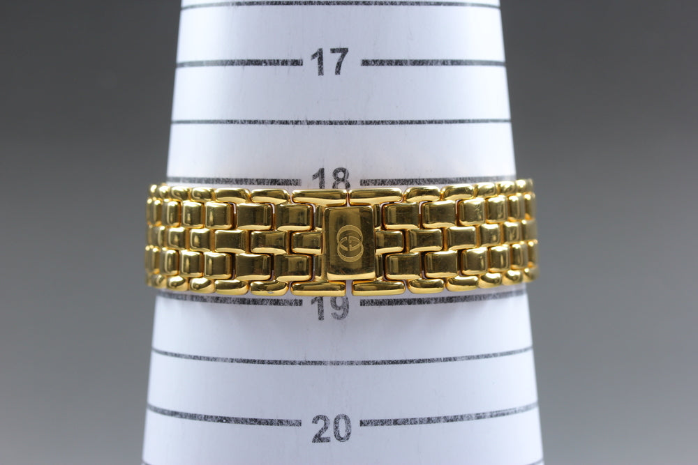 Near MINT GUCCI 3400M Gold Quartz 30mm Men's Watch