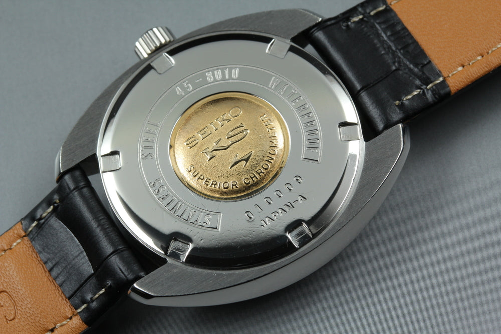 Near MINT SEIKO King Seiko 45-8010 Silver Manual 35.5mm Men's Watch 1970