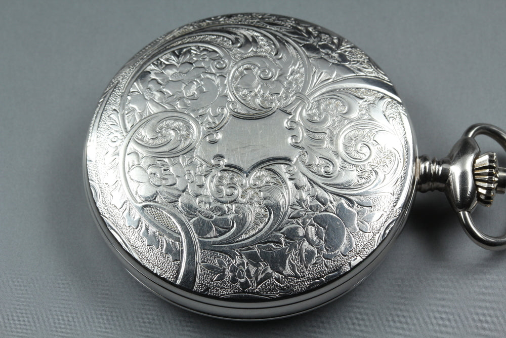 Near MINT TISSOT Sabonet T83.6.401.13 White Manual 48.6mm Men's Pocket Watch