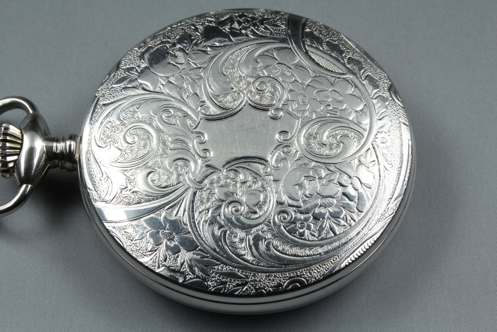 Near MINT TISSOT Sabonet T83.6.401.13 White Manual 48.6mm Men's Pocket Watch