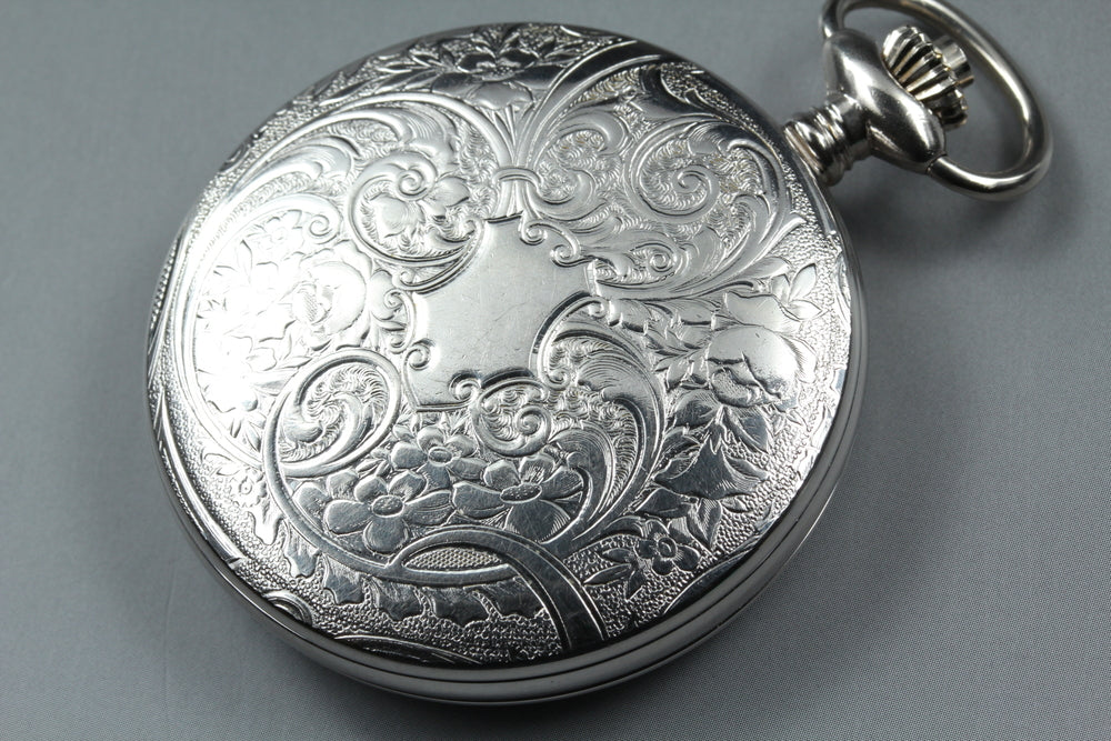 Near MINT TISSOT Sabonet T83.6.401.13 White Manual 48.6mm Men's Pocket Watch