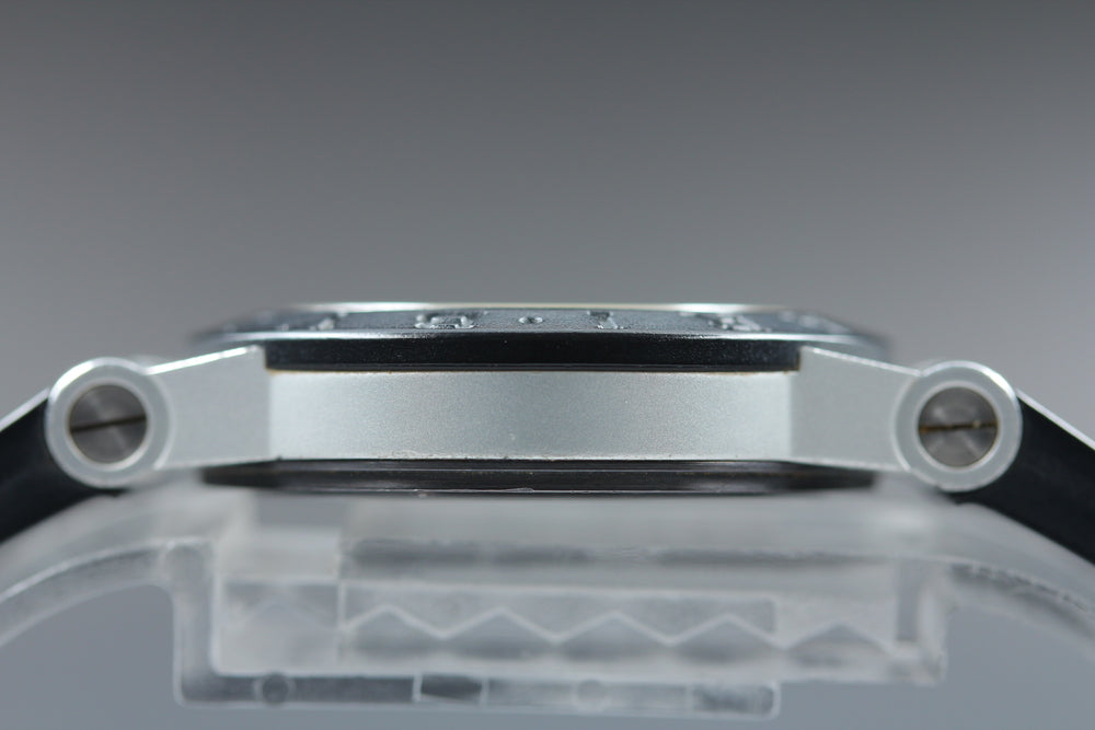 Near MINT BVLGARI Aluminum AL32A Silver Quartz 32mm Unisex Watch