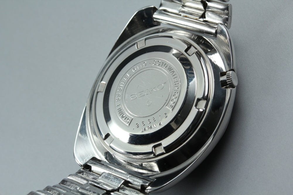 Near MINT SEIKO Seiko 5 Sports 6119-8310 Blue Auto 39.1mm Men's Watch 1969