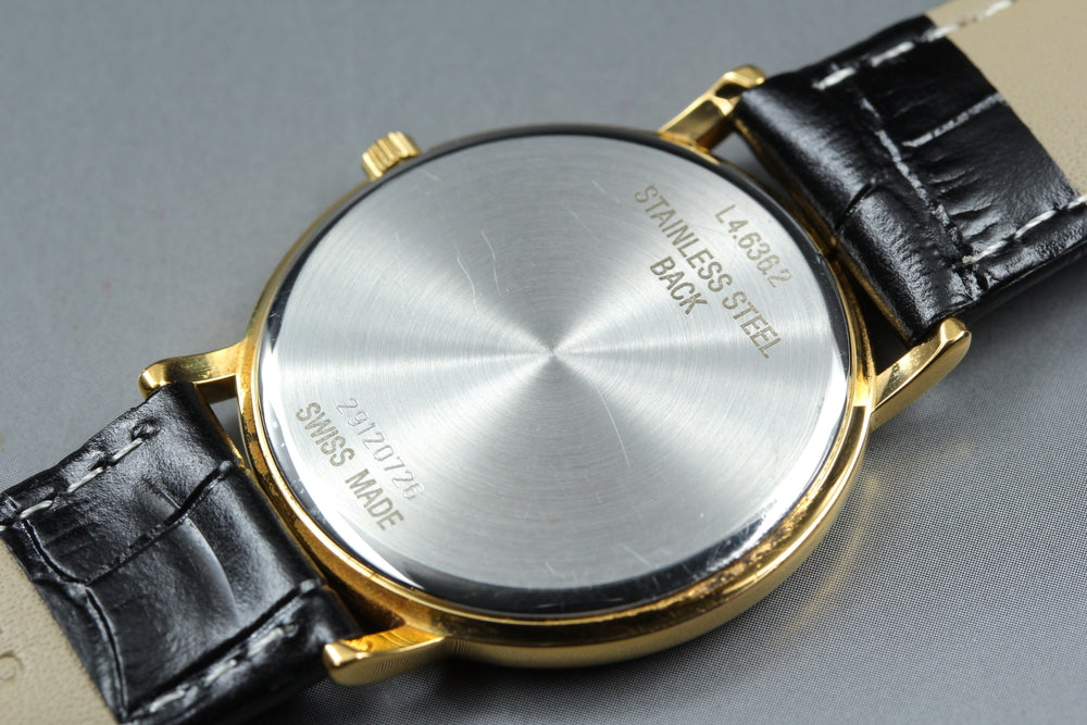 Near MINT LONGINES Grand Classic L4.636.2 Gold Quartz 32.6mm Men's Watch