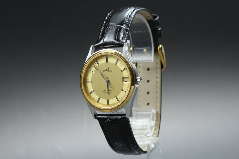 OMEGA Seamaster 196.0216 Cal.1337 Gold Quartz 34mm Men's Watch