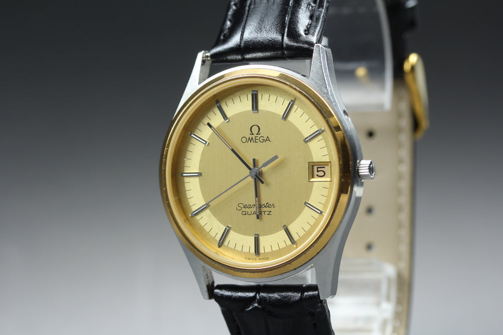OMEGA Seamaster 196.0216 Cal.1337 Gold Quartz 34mm Men's Watch
