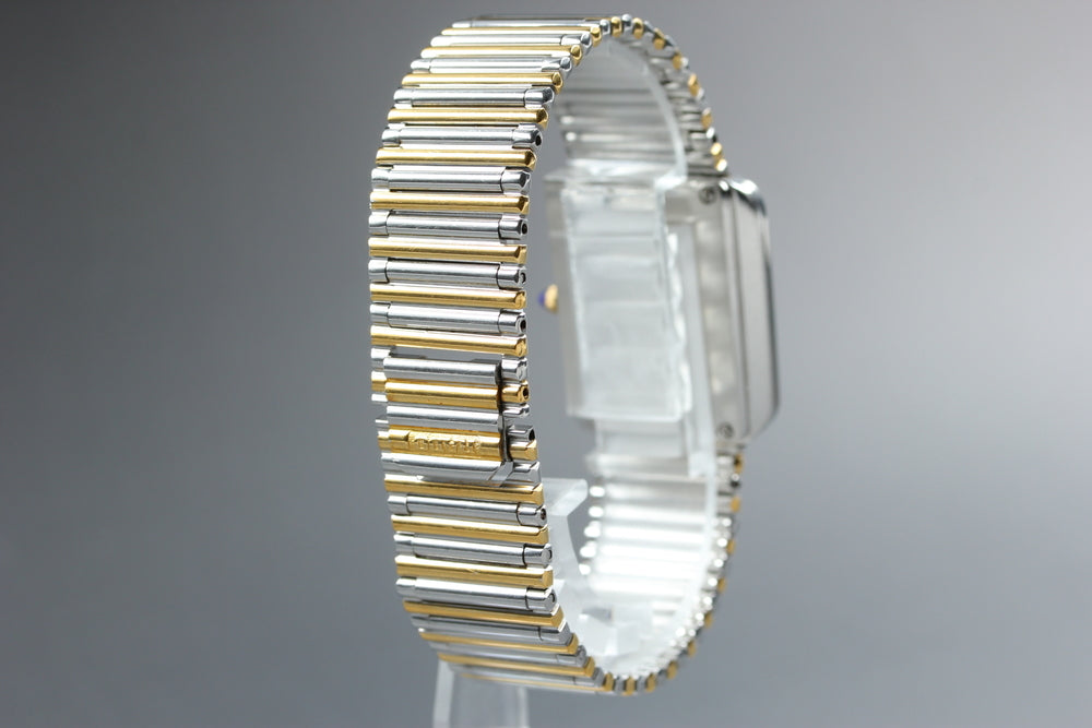 Near MINT RADO Diastar 110.9536.3 Silver/Gold Quartz 25.4mm Unisex Watch