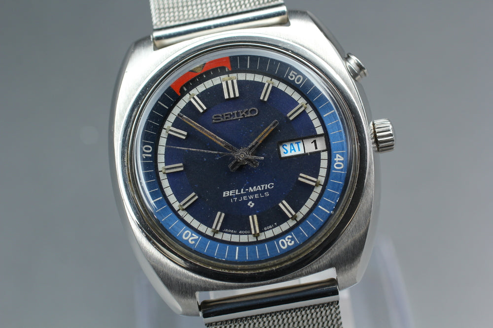 SEIKO Belmatic 4006-6040 Blue Auto 38.1mm Men's Watch 1977