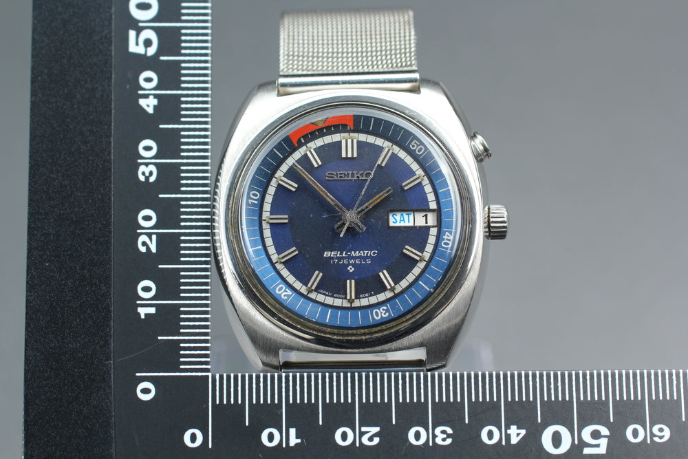 SEIKO Belmatic 4006-6040 Blue Auto 38.1mm Men's Watch 1977