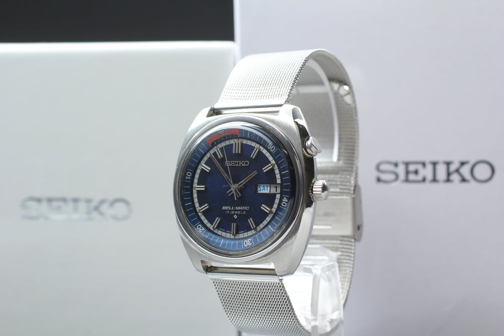 SEIKO Belmatic 4006-6040 Blue Auto 38.1mm Men's Watch 1977